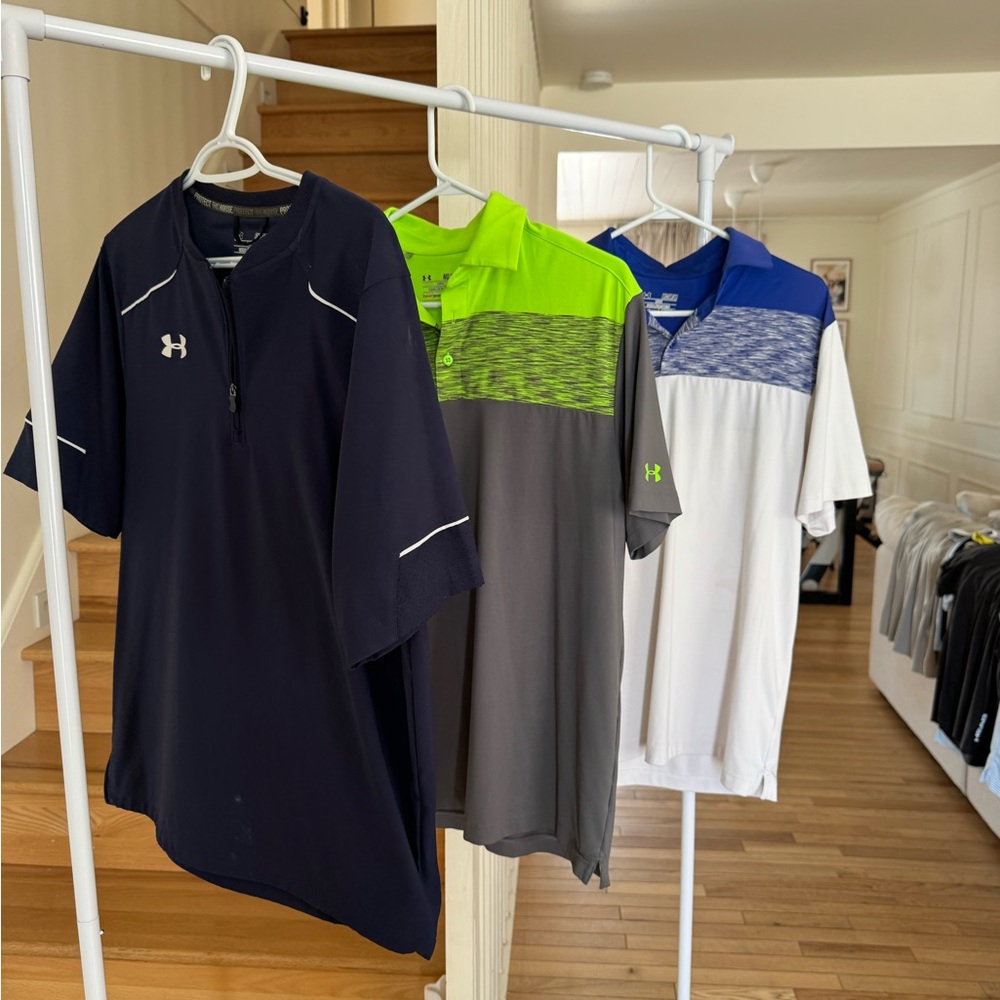 Under Armour Men's golf Polo lot